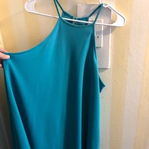 Turquoise above the knee dress